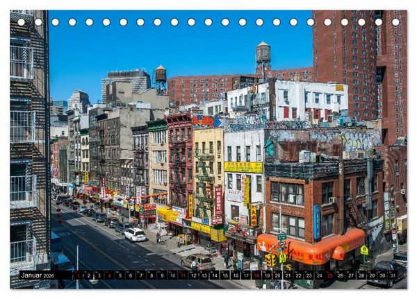 Produktbild: New York City - Zwischen Hudson und East River (Tischkalender 2026 DIN A5 quer), CALVENDO Monatskalender