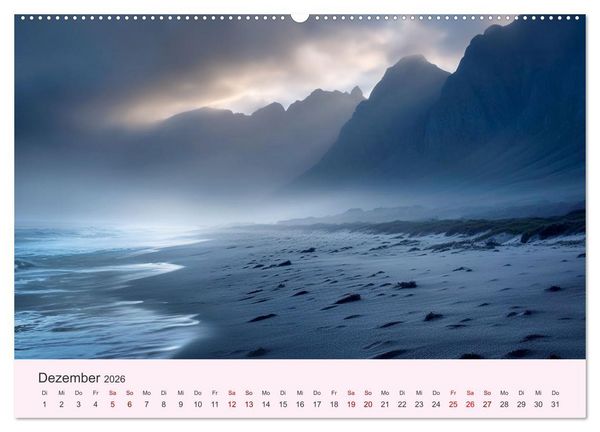 Produktbild: Sturmgetrieben - Der wilde K&uuml;stenkalender (hochwertiger Premium Wandkalender 2026 DIN A2 quer), Kunstdruck in Hochglanz