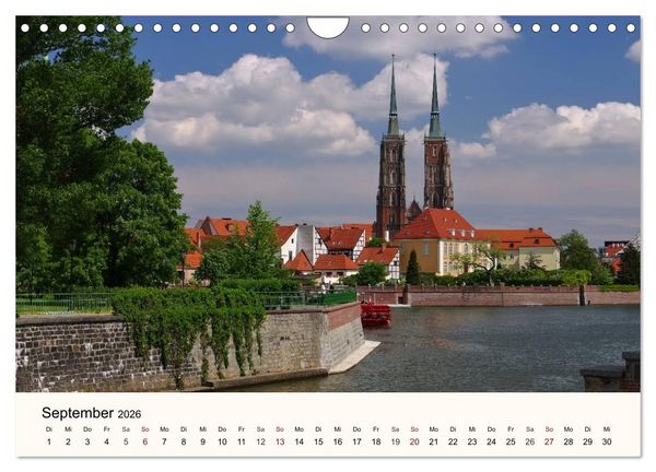 Produktbild: Die Dominsel - Historisches Zentrum der Stadt Breslau (Wandkalender 2026 DIN A4 quer), CALVENDO Monatskalender