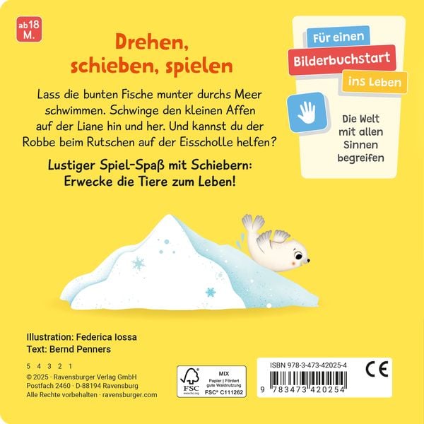Produktbild: Mein Schiebe-Mitmachbuch - Wilde Tiere