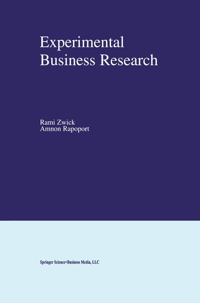 Produktbild: Experimental Business Research