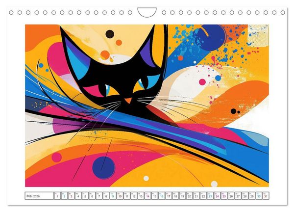 Produktbild: Schnurren, Springen, Streiche spielen (Wandkalender 2026 DIN A4 quer), CALVENDO Monatskalender