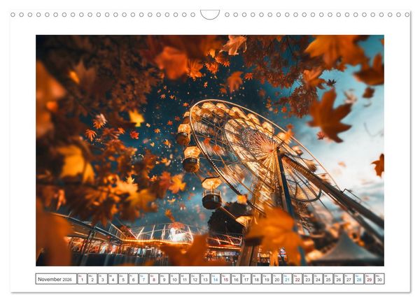 Produktbild: Farbst&uuml;rme der Nacht (Wandkalender 2026 DIN A3 quer), CALVENDO Monatskalender