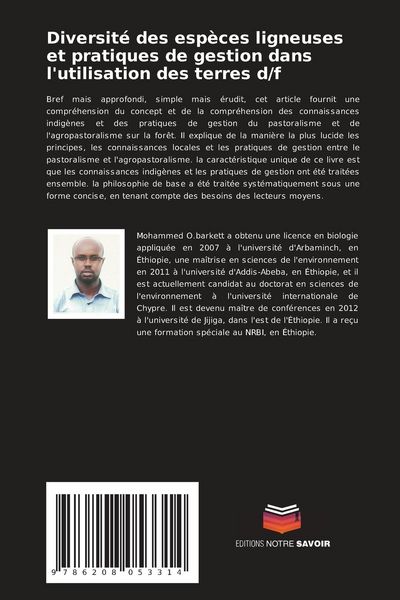 Produktbild: Diversit&eacute; des esp&egrave;ces ligneuses et pratiques de gestion dans l'utilisation des terres d/f