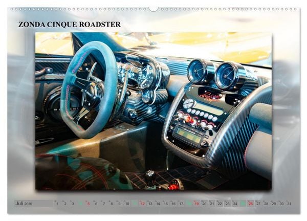 Produktbild: Pagani italienische Automobilkunst (hochwertiger Premium Wandkalender 2026 DIN A2 quer), Kunstdruck in Hochglanz