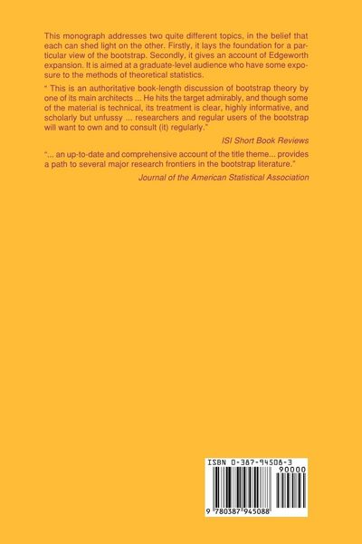 Produktbild: The Bootstrap and Edgeworth Expansion