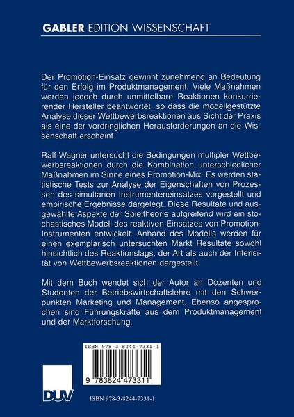 Produktbild: Multiple Wettbewerbsreaktionen im Produktmanagement