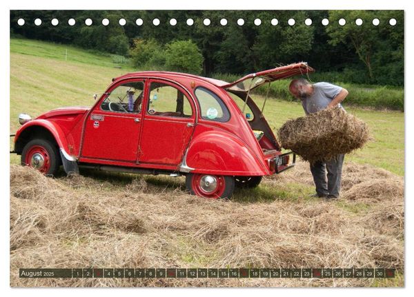 Produktbild: Citro&euml;n 2CV - Ente rot (Tischkalender 2025 DIN A5 quer), CALVENDO Monatskalender