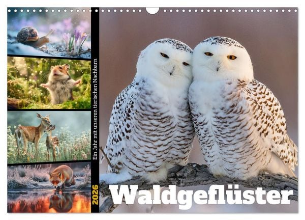 Produktbild: Waldgefl&uuml;ster (Wandkalender 2026 DIN A3 quer), CALVENDO Monatskalender