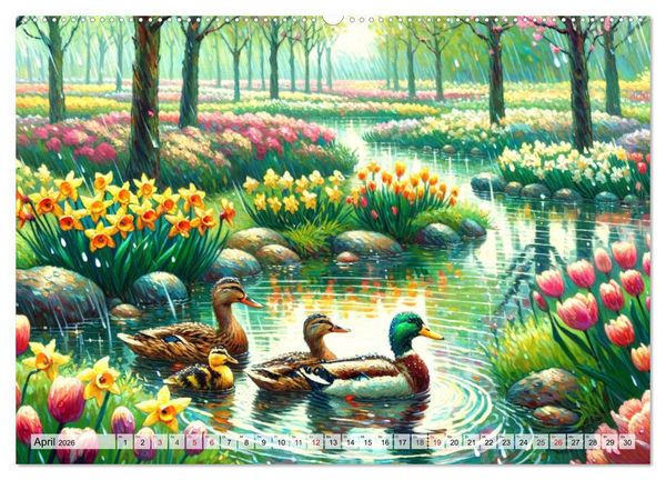 Produktbild: Eine Hommage an van Gogh (Wandkalender 2026 DIN A2 quer), CALVENDO Monatskalender