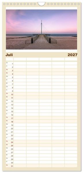 Produktbild: Familienplaner 2027 - Schleswig-Holstein - Momente zwischen den Meeren mit 5 Spalten (Wandkalender, 21 x 45 cm) CALVENDO