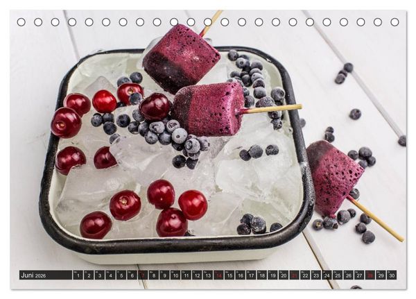Produktbild: Superfood Blaubeere. Ich esse gerne Heidelbeeren! (Tischkalender 2026 DIN A5 quer), CALVENDO Monatskalender
