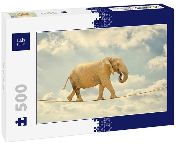 Lais Puzzle Elefant auf Seil 500 Teile