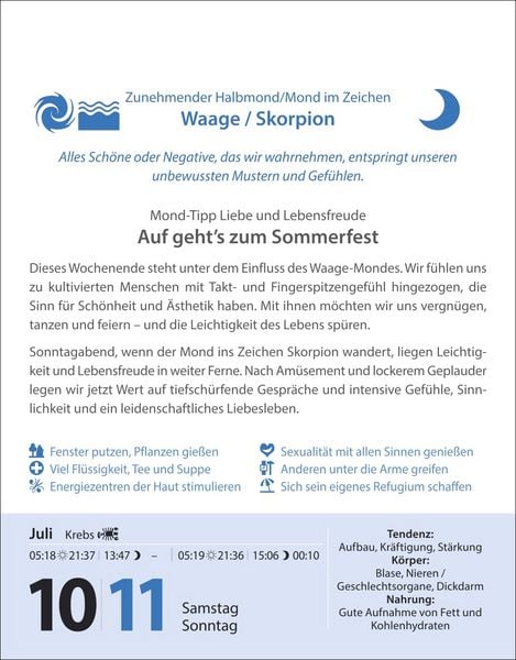 Produktbild: Leben mit dem Mond Tagesabrei&szlig;kalender 2027 - Praktische Tipps Tag f&uuml;r Tag