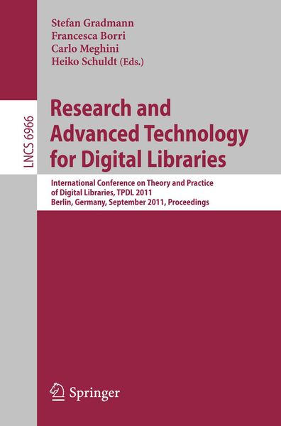 Produktbild: Research and Advanced Technology for Digital Libraries
