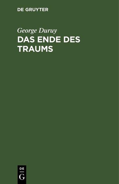 Produktbild: Das Ende des Traums