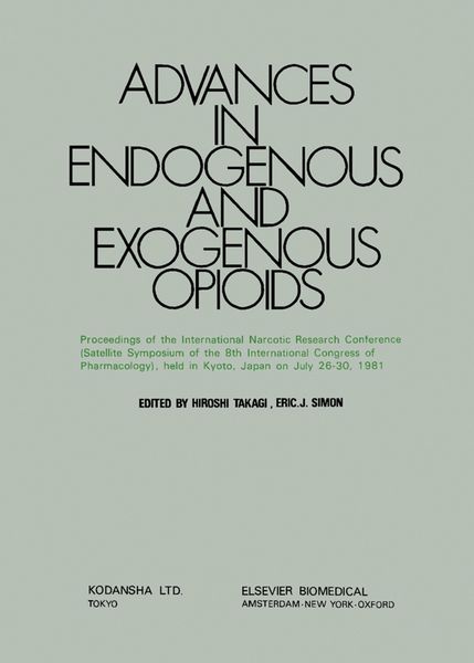 Produktbild: Advances in Endogenous and Exogenous Opioids
