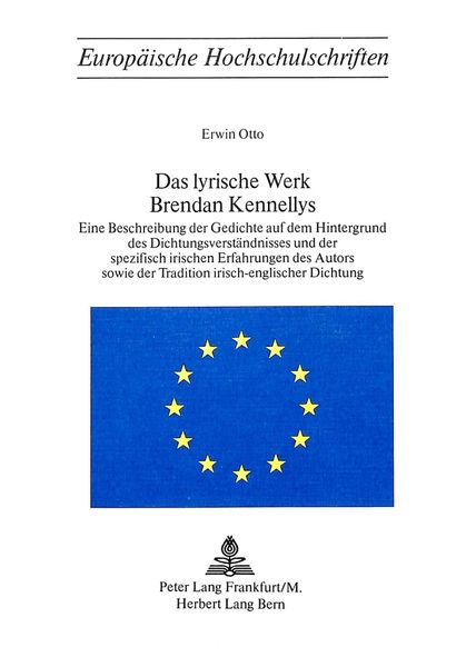 Produktbild: Das lyrische Werk Brendan Kennellys