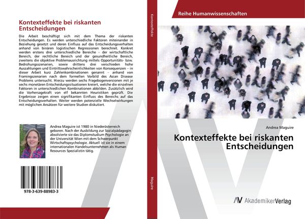 Produktbild: Kontexteffekte bei riskanten Entscheidungen
