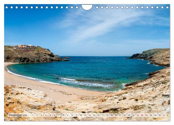 Produktbild: Mykonos - Natur, Meer und wei&szlig;e W&auml;nde (Wandkalender 2026 DIN A4 quer), CALVENDO Monatskalender