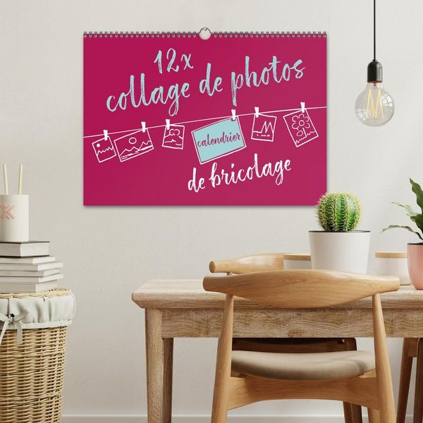 Produktbild: 12 x collage de photos - calendrier de bricolage (Calendrier mural 2026 DIN A3 vertical), CALVENDO calendrier mensuel