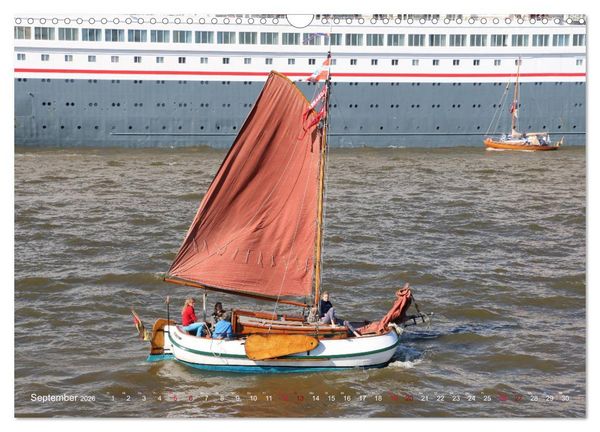 Produktbild: Segelschiffe auf der Elbe (Wandkalender 2026 DIN A3 quer), CALVENDO Monatskalender