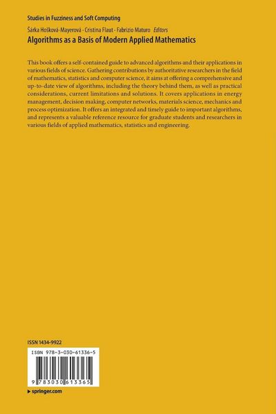 Produktbild: Algorithms as a Basis of Modern Applied Mathematics