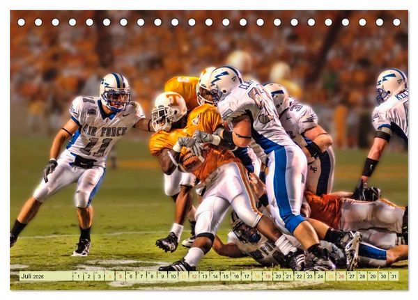 Produktbild: American Football - Taktik und Athletik (Tischkalender 2026 DIN A5 quer), CALVENDO Monatskalender