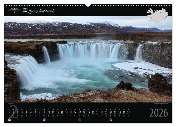 Produktbild: Island Blickwinkel 2026 (hochwertiger Premium Wandkalender 2026 DIN A2 quer), Kunstdruck in Hochglanz