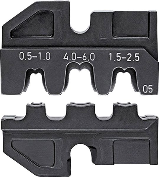Produktbild: Knipex 97 49 05 Crimpeinsatz Unisolierte, offene Steckverbinder geeignet f&uuml;r Steckerbreite 2.8/6.3mm 0.5 bis 6mm&sup2; Passend f&uuml;r