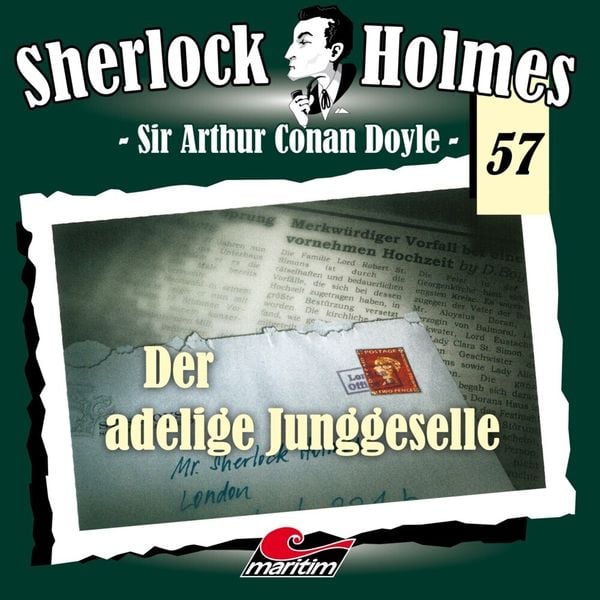 Produktbild: Sherlock Holmes - Der adelige Junggeselle, 1 Audio-CD