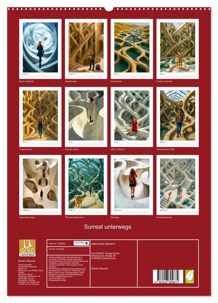 Produktbild: Surreal unterwegs (hochwertiger Premium Wandkalender 2027 DIN A2 hoch), Kunstdruck in Hochglanz