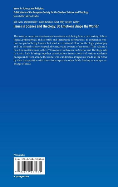 Produktbild: Issues in Science and Theology: Do Emotions Shape the World?