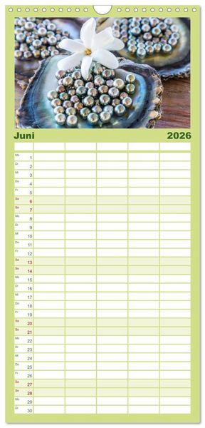 Produktbild: Familienplaner 2026 - S&uuml;dsee Inseln - Eine Reise ins Paradies mit 5 Spalten (Wandkalender, 21 x 45 cm) CALVENDO