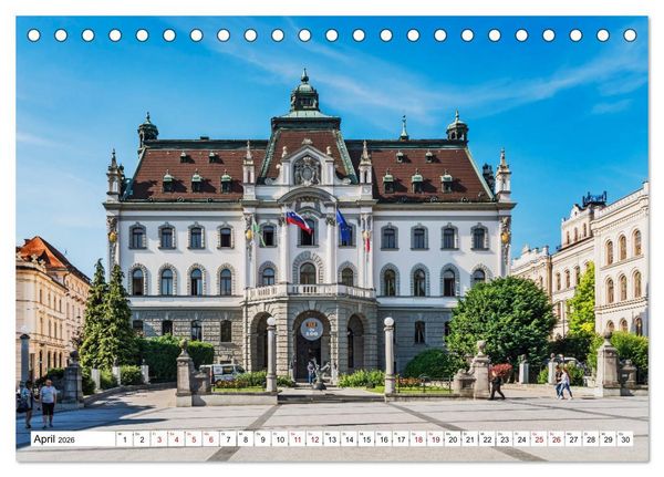 Produktbild: Ein Wochenende in Ljubljana (Tischkalender 2026 DIN A5 quer), CALVENDO Monatskalender