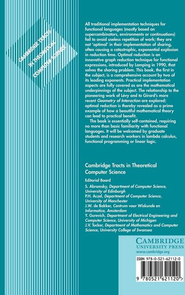 Produktbild: The Optimal Implementation of Functional Programming Languages