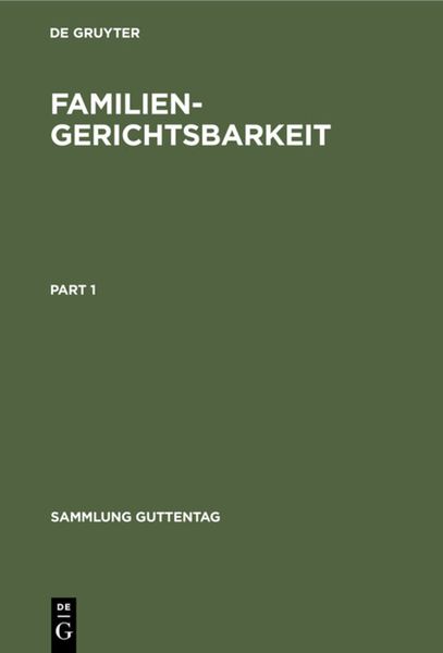 Produktbild: Familiengerichtsbarkeit