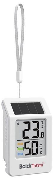 Produktbild: BaldrTherm Solar Thermo-/Hygrometer Wei&szlig; HCS702B