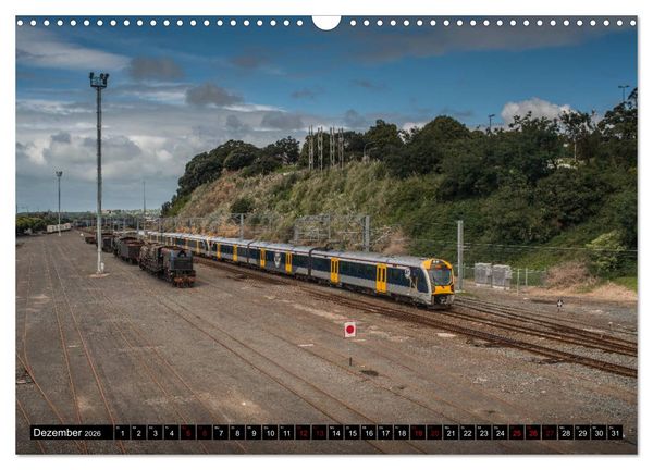 Produktbild: Eisenbahn in Neuseeland (Wandkalender 2026 DIN A3 quer), CALVENDO Monatskalender