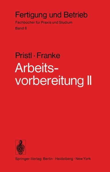 Produktbild: Arbeitsvorbereitung II