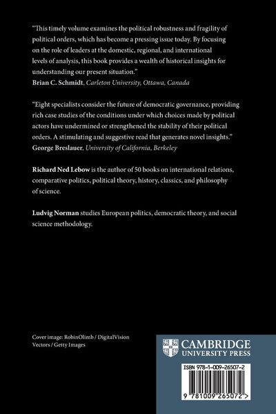 Produktbild: Robustness and Fragility of Political Orders