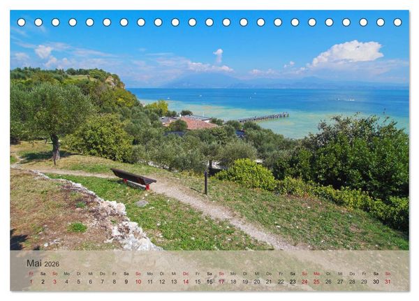 Produktbild: Gardasee - lago di Garda by Sascha Ferrari (Tischkalender 2026 DIN A5 quer), CALVENDO Monatskalender