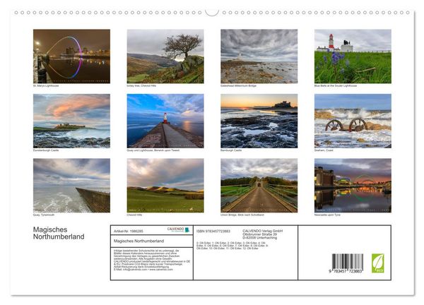 Produktbild: Magisches Northumberland (hochwertiger Premium Wandkalender 2026 DIN A2 quer), Kunstdruck in Hochglanz
