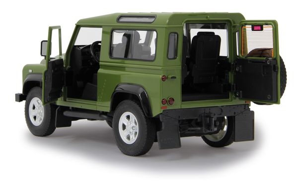 Produktbild: Jamara Land Rover Defender 1:14 gr&uuml;n T&uuml;r manuell 40MHz