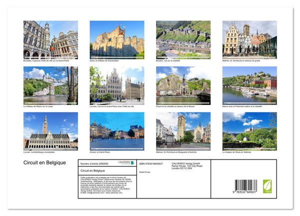 Produktbild: Circuit en Belgique (Calendrier mural 2026 DIN A2 vertical) calendrier de bureau