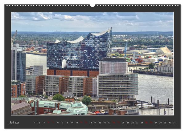 Produktbild: Wahrzeichen Elbphilharmonie (hochwertiger Premium Wandkalender 2026 DIN A2 quer), Kunstdruck in Hochglanz
