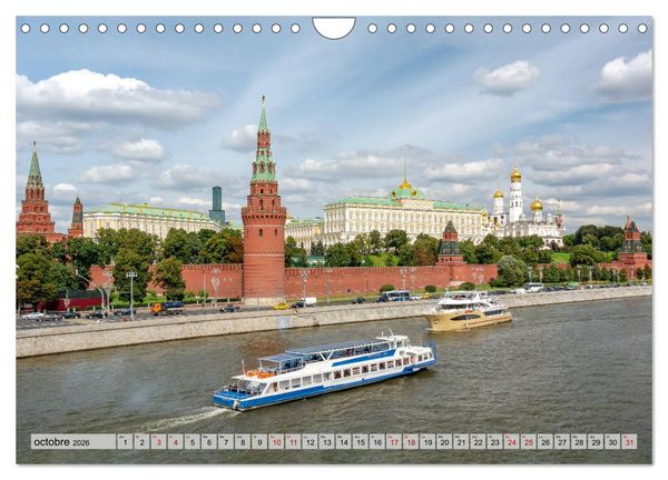 Produktbild: Perspectives de Moscou (Calendrier mural 2026 DIN A4 vertical), CALVENDO calendrier mensuel