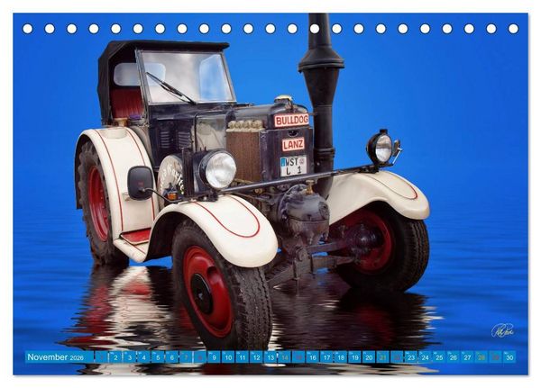 Produktbild: Traktor - Oldtimer (Tischkalender 2026 DIN A5 quer), CALVENDO Monatskalender