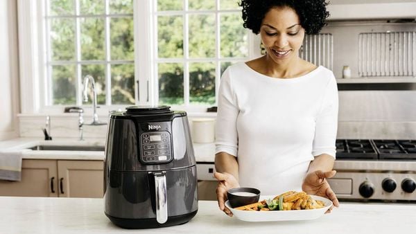 Produktbild: Ninja AF100EU Hei&szlig;luft-Fritteuse 3.8 l 1500 W Schwarz