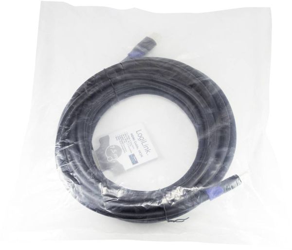 Produktbild: LogiLink HDMI Anschlusskabel HDMI-A Stecker, HDMI-A Stecker 7.50 m Schwarz CH0065 4K UHD, Audio Return Channel, vergoldete Steckkontakte HDMI-Kabel